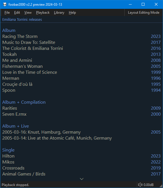 musicbrainz releases